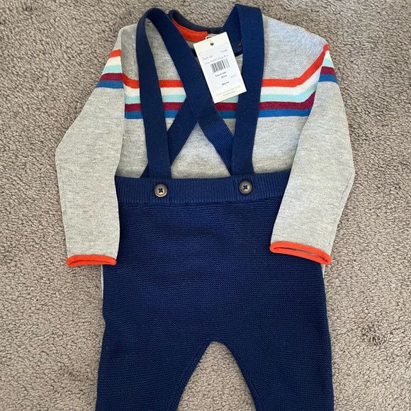 Baby Boden Other - Baby Boden overalls baby boy set, 6-12 months